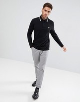 Thumbnail for your product : Fred Perry REISSUES Twin Tipped Long Sleeve Polo Shirt in Black