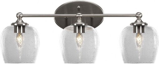 Toltec Lighting ToltecLightingCapri3-LightVanityinBrushedNickelwith6\