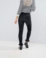 Thumbnail for your product : Urban Bliss Petite Mini Peplum Hem Skinny Jeans