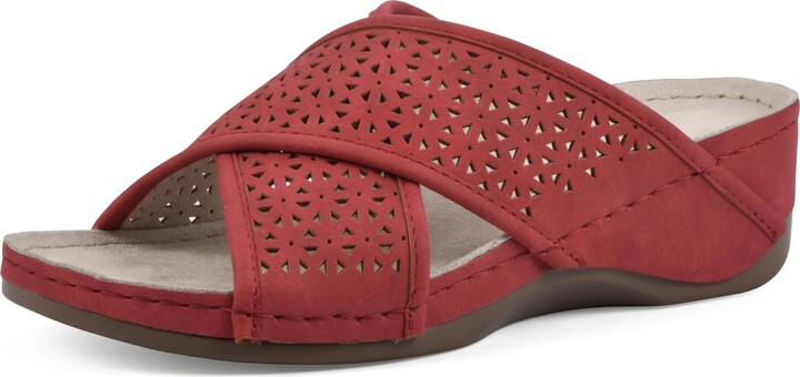 Red Criss Cross Shoes ShopStyle