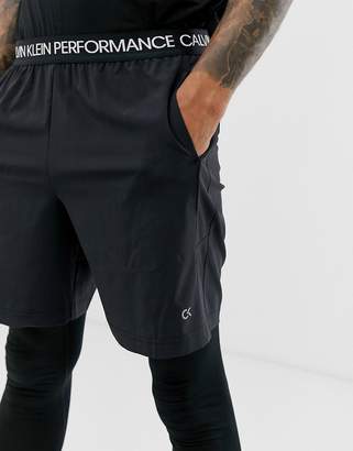 Calvin Klein Performance logo waistband shorts