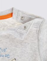 Thumbnail for your product : Marks and Spencer Pure Cotton Dog Print Onesie