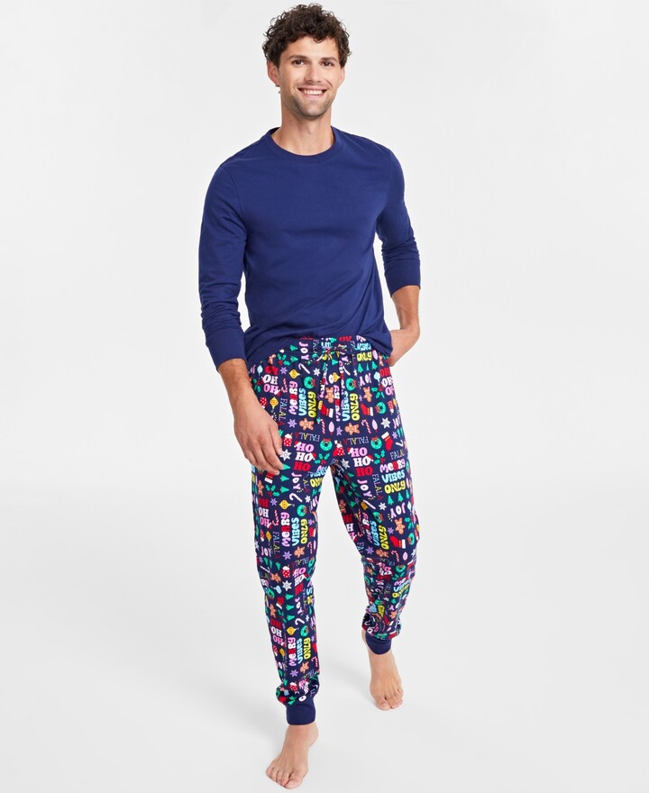 Family Pajamas Men's Holiday Toss Pajamas Set, Created for Macy's