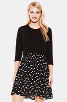 Thumbnail for your product : Vince Camuto Solid & Print Knit Dress