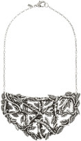 Thumbnail for your product : Pamela Love Maia antique silver-plated brass breastplate necklace