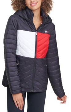 tommy hilfiger black puffer