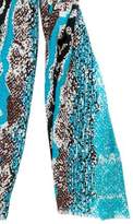 Thumbnail for your product : Diane von Furstenberg Patterned Raw-Edge Scarf