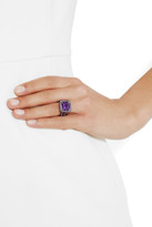 Thumbnail for your product : Solange Azagury-Partridge Cup 18-karat blackened white gold amethyst ring