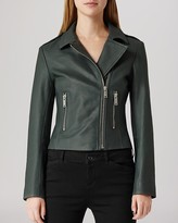 Thumbnail for your product : Reiss Jacket - Sheena Biker Leather