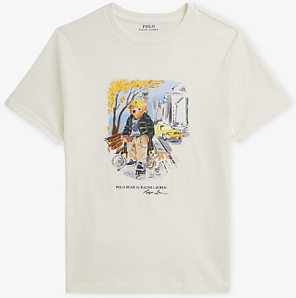 Polo Ralph Lauren Nevis Boys' Polo Bear Crewneck Cotton-Jersey T-Shirt Xl