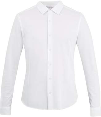 Orlebar Brown Morton point-collar cotton-piqué shirt