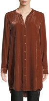 Thumbnail for your product : Eileen Fisher Petite Long Washable Velvet Tunic Top