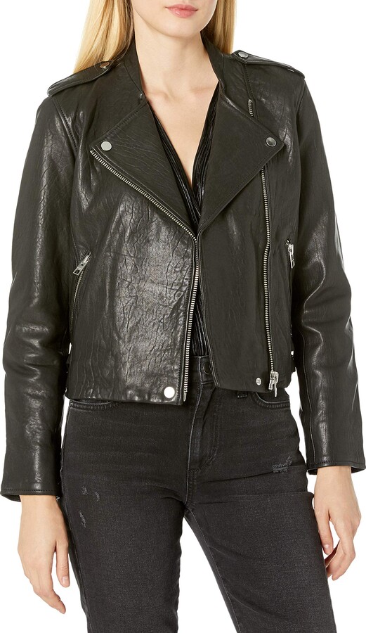 lucky brand leather jacket