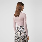 Thumbnail for your product : Burberry Corset Detail Knit Cashmere Silk Cardigan