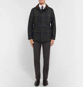 Thumbnail for your product : MACKINTOSH Kingsman Merlin's Leather-Trimmed Checked Waxed-Cotton Field Jacket
