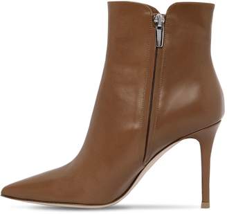 Gianvito Rossi 85mm Levy Leather Ankle Boots