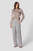 Thumbnail for your product : Equipment Lilli Tie Neck Polka Dot Silk Blouse