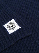 Thumbnail for your product : Stone Island logo ribbed scarf