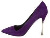 Thumbnail for your product : Nicholas Kirkwood Suede Pointed-Toe Pumps
