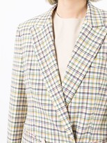 Thumbnail for your product : PortsPURE Double-Breasted Checked Blazer