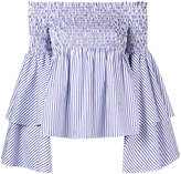 Thumbnail for your product : Caroline Constas off-shoulder striped blouse