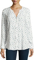 Thumbnail for your product : Soft Joie Dane Printed Long-Sleeve Top, White