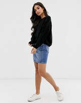 Thumbnail for your product : Brave Soul Petite grunge round neck jumper