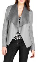 Thumbnail for your product : Wallis Women's Faux Leather Waterfall Jacket