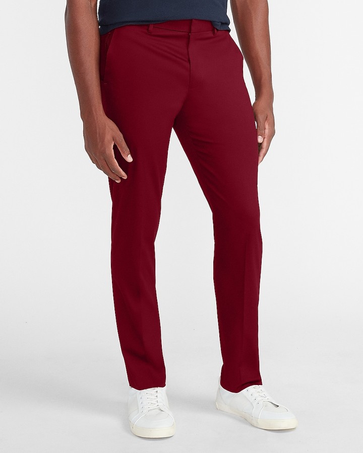 slim performance stretch easy care cotton dress pant