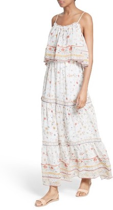 Joie Women's Vernita Popover Bodice Silk Maxi Dress