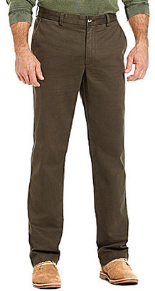 Roundtree & Yorke Casuals Flat Front Soft Washed Printed Chino Pants