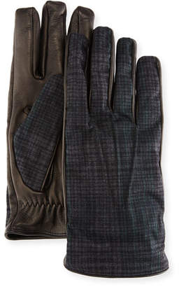 Etro Tessuto/Napa Leather Gloves