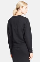 Thumbnail for your product : Cédric Charlier Faux Leather Panel Sweatshirt