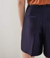 Thumbnail for your product : Reiss LILEA SHORT STRIPED TAILORED SHORTS Navy
