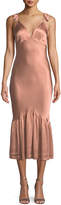 Thumbnail for your product : Saylor Caitlin Sleeveless Bias-Cut Satin Midi Dress