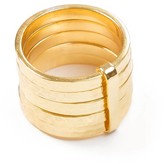 Thumbnail for your product : Jewel Tree London 5 Stack Ring Gold Vermeil