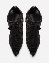 Thumbnail for your product : Dolce & Gabbana Booties with embroidery, rhinestone and bead embellishment