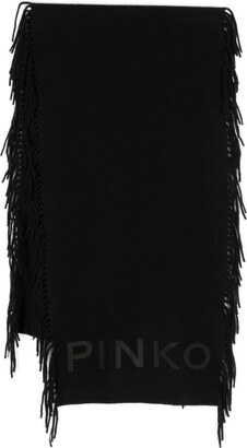 Matrice monogram-pattern scarf, PINKO