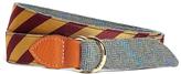 Thumbnail for your product : Brooks Brothers Kiel James Patrick Gold and Burgundy BB#4 Stripe and Herringbone Belt