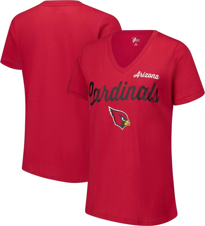 G-iii 4Her by Carl Banks Women's Cardinal Arizona Cardinals Post Season V-Neck T-Shirt