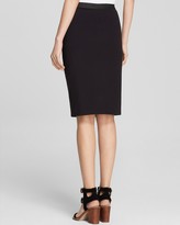 Thumbnail for your product : Eileen Fisher Leather Front Pencil Skirt - The Fisher Project