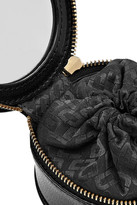 Thumbnail for your product : Diane von Furstenberg Glitterati appliquéd leather jewelry pouch