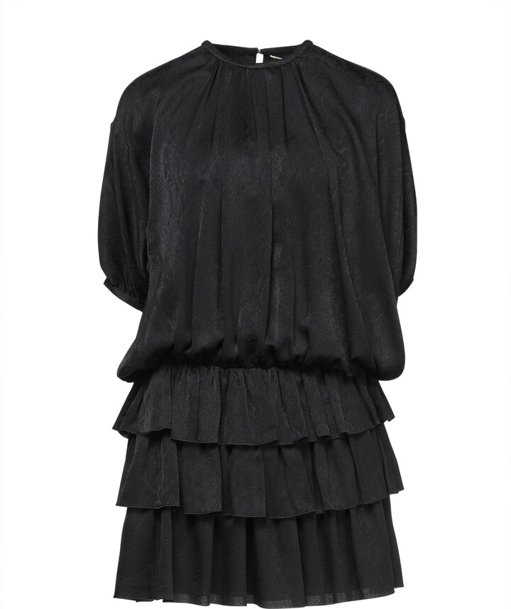Saint Laurent Short Dress Bronze - ShopStyle
