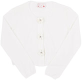 Thumbnail for your product : Lanvin COTTON FLORAL-BUTTON CARDIGAN-CREAM SIZE 8