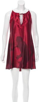 Nili Lotan Digital Print Silk Dress