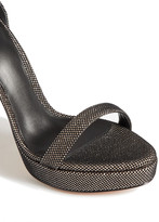 Thumbnail for your product : Alexandre Birman Cindy Mesh And Metallic Leather Platform Sandals