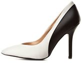 Thumbnail for your product : Charlotte Russe Color Block Pointed Toe Pumps
