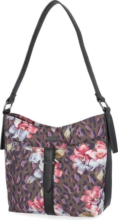 Koltov Vegan Leather Doris Hobo, Cheetah Floral
