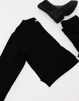 Thumbnail for your product : Weekday Donnie organic cotton side split sweatshirt in black