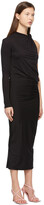 Thumbnail for your product : Sportmax Black Single-Shoulder Twist Dress